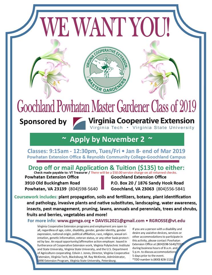 master gardener class 2019