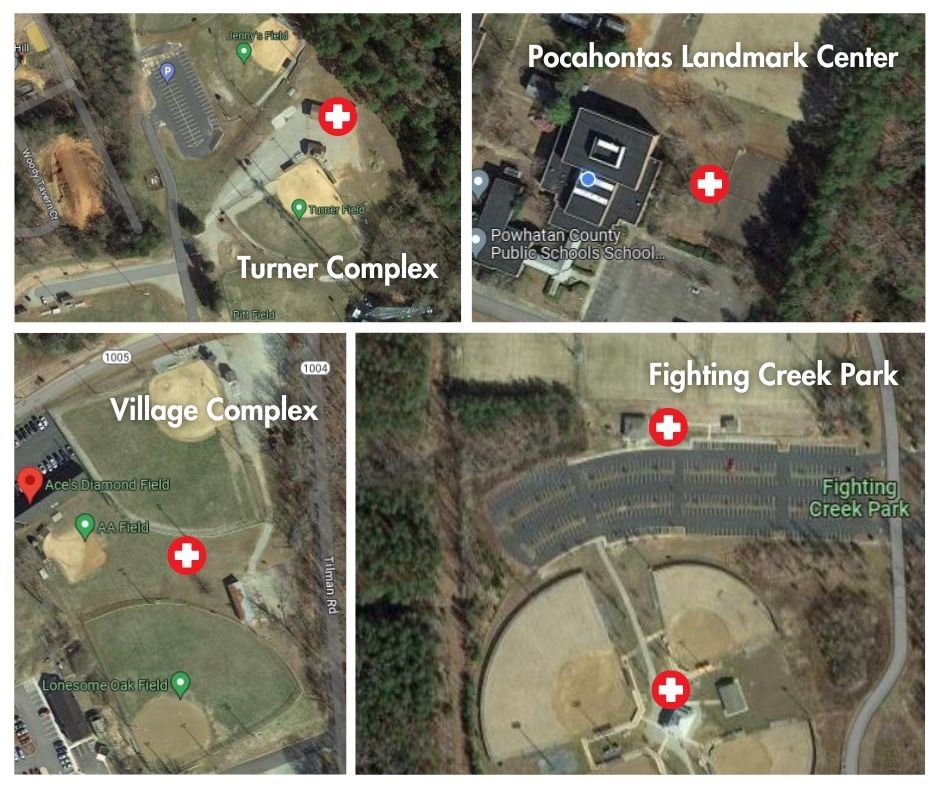 AED locations in parks