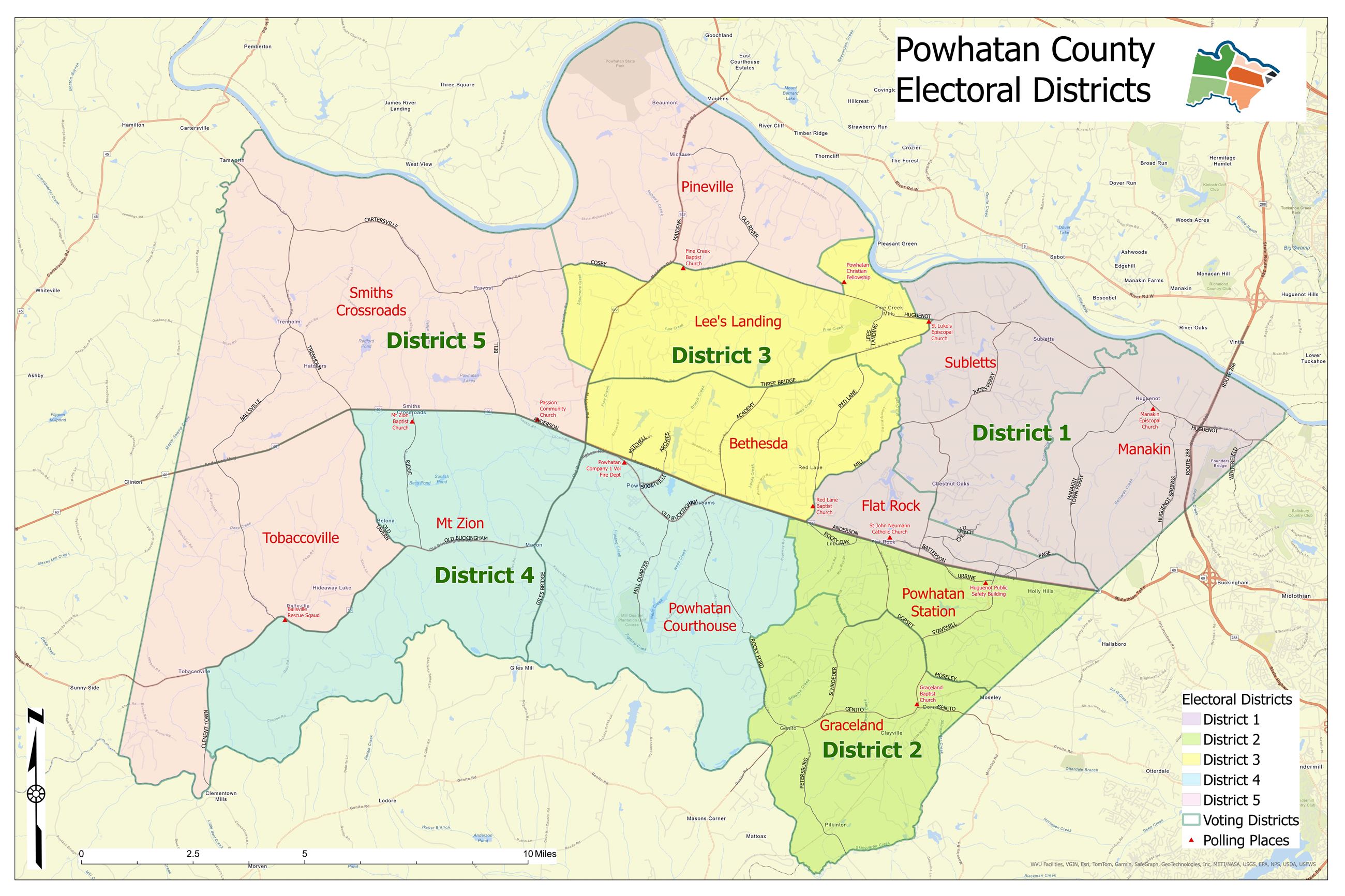 2024 Countywide Electoral District Map